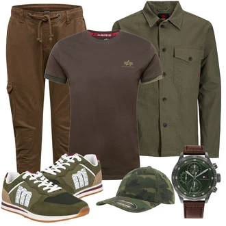 Lang/Maxi Outfit mit Rot Große Größe Urban Classics "Alltags Outfit"