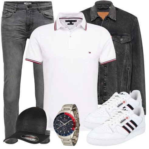 Weiß/Creme Bluse Große Größe/Shirt & Top Große Größe Tommy Hilfiger kombinieren