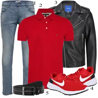outfit mit Rdeča Čevlj Superga Nike "Praktičen videz"