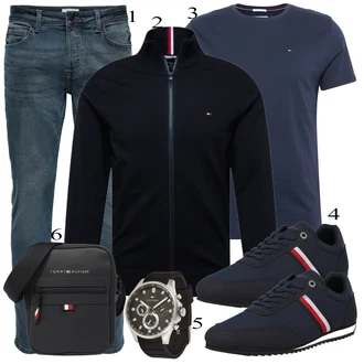 outfit mit Črna Čevlj Superga Tommy Hilfiger "Praktičen videz"