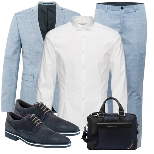 Frühling Weiß/Creme Bluse Große Größe/Business Hemd/Businesshemd/Bügelfreies Hemd/Hemdbluse Jack & Jones kombinieren