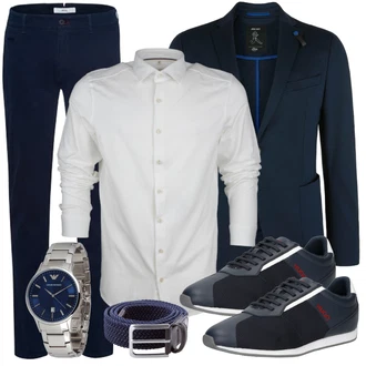 Business Outfits mit Schwarz Anzug S.Oliver "Buro Outfit"