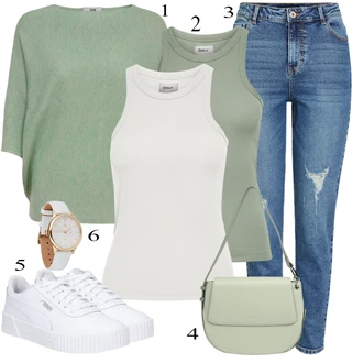 Outfity pro práci s Světle modrá/Modrá High Waist Džínové Kalhoty/Kotníková Bota/Boyfriend Džínové kalhoty/Džíny s Rozparkem/Kožené bundy/Džíny s Dírou/Girlfriend Džíny Pieces "Jarní Outfit"