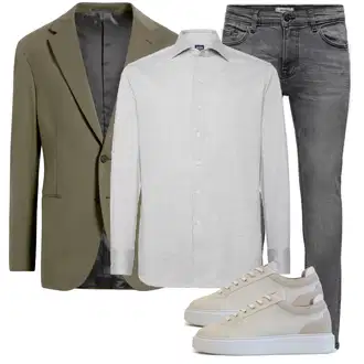 Business Outfits mit Grau Große Größe Mantel, Grau Bluse Große Größe "Casual Business Outfit"