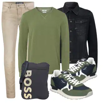 Outfit mit Jeansjacke G-Star Raw "Cool für die Freizeit"