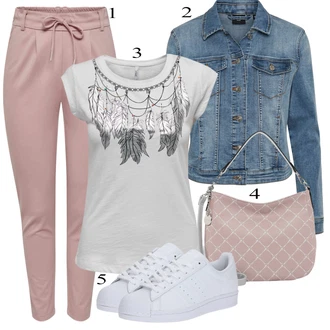 Superstar Outfit s Bílá/Světle modrá/Šedá/Krémová Úzká Teniska/Nízká Teniska/Kožené Tenisky/Skate Bota Adidas Originals "Jarní Outfit"