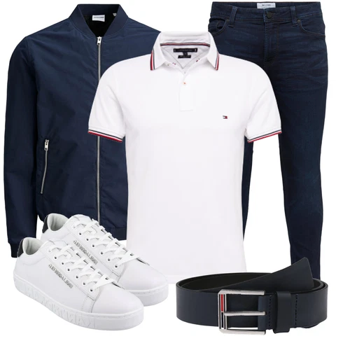 Basic Weiß/Creme Bluse Große Größe/Shirt & Top Große Größe Tommy Hilfiger kombinieren