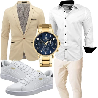 Outfit mit Rosa/Beige/Blau Allthemen "Cooles Outfit"