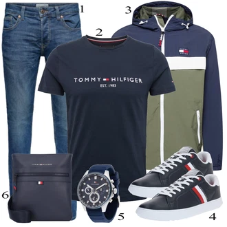 outfit mit Črna Čevlj Superga Tommy Hilfiger "Vsakdanja oblačila"