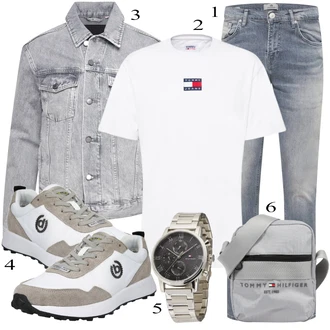 outfit mit Siva Denim Jakna Superdry "Vsakdanja oblačila"