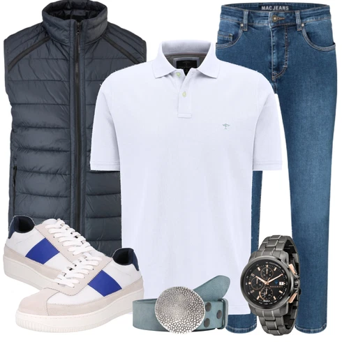 Blau/Türkis Jeans MAC kombinieren