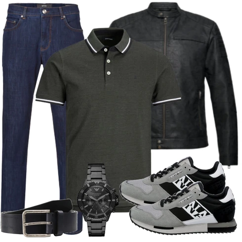 Schwarz Poloshirt Jack & Jones kombinieren