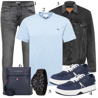 outfit mit Bela Casual Majica Lacoste "Vsakdanja oblačila"