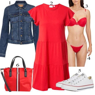 Outfit sa Plava/Tamnoplava/Svjetloplava Kratka Traper Jakna/Vintage Jakna/Traper Jakna Only "Zimski outfit"