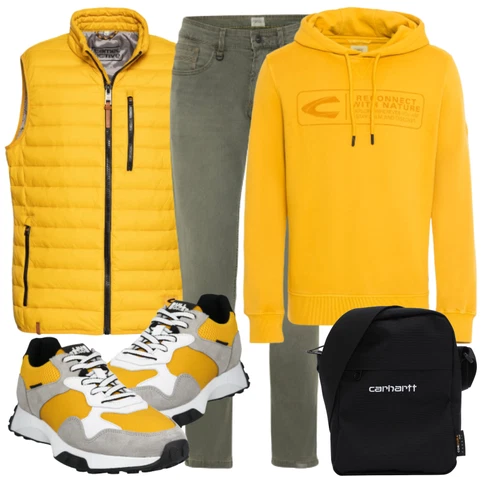 Gelb Sweatshirt Camel Active kombinieren