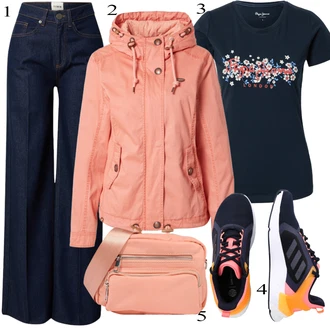 outfit mit Črna Superga Adidas Performance "Oblačila za pomlad"