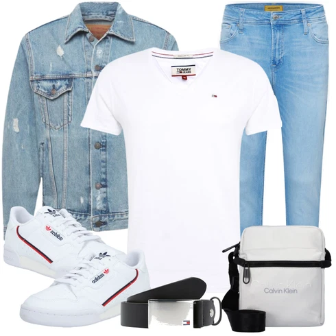 Jeans Weiß/Creme Bluse Große Größe/Shirt & Top Große Größe/Kurzarm T-Shirt/Funktions T-Shirt/Ausgefallenes T-shirt/Laufschuhe für Männer/Sport-T-Shirt/Casual T-Shirt/Shirt/Mesh Shirt Tommy Jeans kombinieren