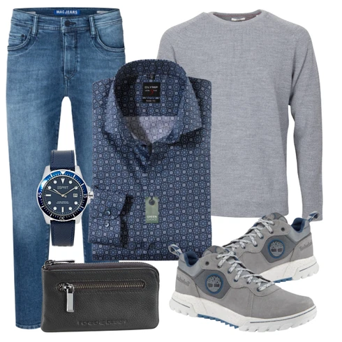 Blau Uhr ESPRIT kombinieren