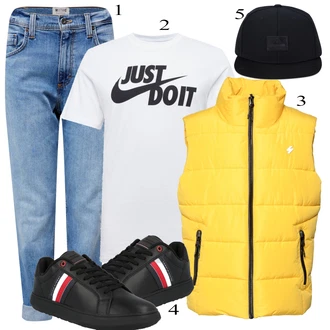 outfit mit Bela Srajca Nike Sportswear "Priložnostna oblačila"