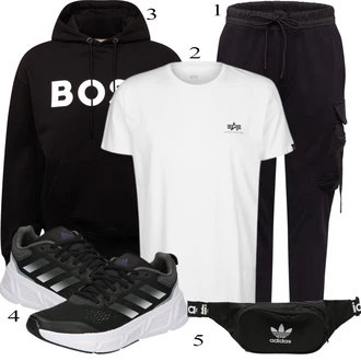 outfit mit Črna Superga Adidas Performance "Priložnostna oblačila"