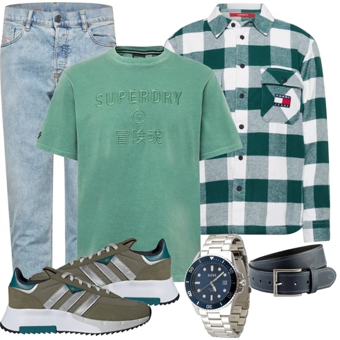 Blau Jeans Diesel kombinieren