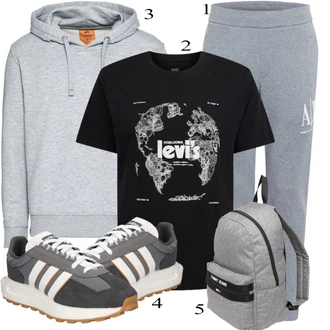 outfit mit Siva Pletenina Alpha Industries "Vsakdanja oblačila"