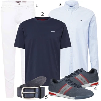 outfit mit Siva Superga Bugatti "Praktičen videz"