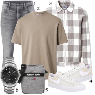 outfit mit Siva Hlače G-Star Raw "Vsakdanja oblačila"