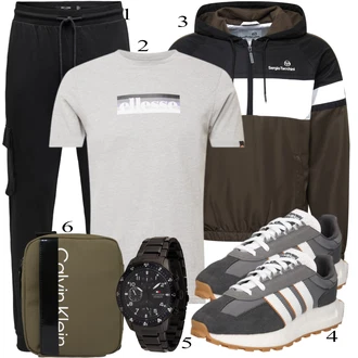 outfit mit Siva Casual Majica Ellesse "Vsakdanja oblačila"