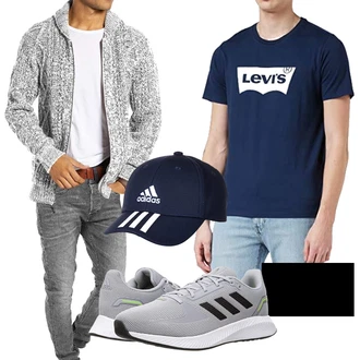 Outfit mit Blau Hut Adidas "Freizeit Outfits"