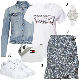 Denim/Traper Outfit sa Siva Tradicionalna moda Jakna narodne nošnje/Kaput Vila "Zimski outfit"