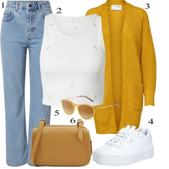 Kombinacije za ljeto sa Svjetloplava/Plava Traperice Široke Nogavice/Culotte Traperice/Traperice s Prorezom/Mom Jean/Vrećaste Traperice/Dad Traperice/High Waist Traperice/Traperice Opuštenog Kroja/Vintage traperice Leger by Lena Gercke "Zimski Outfit"