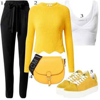 Outfit s Žlutá Teniska Bullboxer "Jarní Outfit"