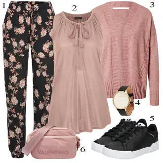 Svatovski gost Outfit sa Pink/Smeđa Hlača Velika Veličina/Bluza i Tunika/Kupaći Kostim Za Veću Veličinu Lascana "Zimski outfit"