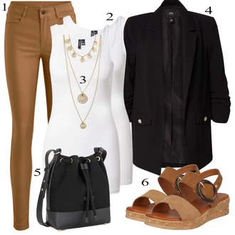 outfit mit Črna Obleka river island "Oblačila za pomlad"