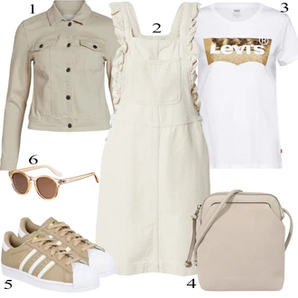 outfit mit Women's Uncategorized Tom Tailor Denim, Siva Torba za čez ramo Tom Tailor Denim "Oblačila za pomlad"