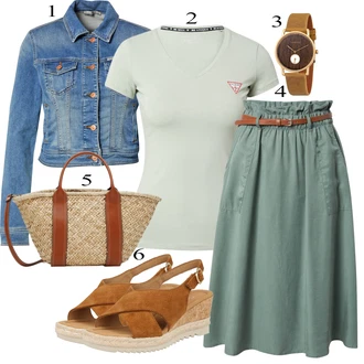 outfit mit Rjava Gabor "Oblačila za pomlad"