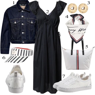 Outfit s Černá Svetrové Šaty/Sakové Šaty/Zimní Pletené Šaty/Šaty Móda Pro Plnoštíhlou GAP "Jarní Outfit"