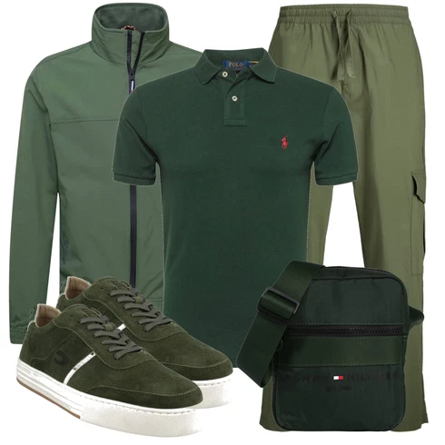 DunkelGrün/Grün Poloshirt Polo Ralph Lauren kombinieren