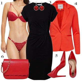 Ležerno, Šik Outfit sa Crna Haljina Veći Broj Edited "Zimski outfit"Look: Rap, Poslovni, Ured, 30-ih godina, Elegantan, Šik, Burleska, Rad, Preodjeven