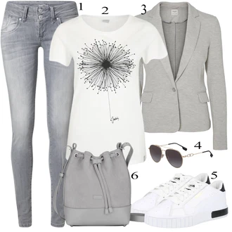 outfit mit Bela Sončna očala BURBERRY "Oblačila za pomlad"