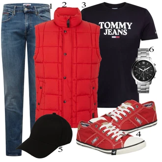 outfit mit Rdeča Superga Mustang "Vsakdanja oblačila"