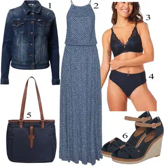 Outfit s Tmavě modrá/Modrá Pánské boty ve velikosti 11/Bralette/Podprsenka Bez Kostic/Vyztužený podprsenek/Podprsenka Balconette/Podprsenka s kosticemi/Bezdrátová podprsenka/Zmenšující Podprsenek/Krajková podprsenka/Trojúhelníkový Podprsenek/Prsatější střih podprsenky JOOP! "Jarní Outfit"