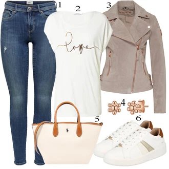 Motorka Outfit s Šedá/Béžová/Hnědá/Fialová Podzimní bunda/Motorkářská bunda/Manšestrová Bunda/Letní Bund/Neobvyklá bunda/Jarní bunda/Vlněná Bund/Motorkářské Bund/Kožené Bund/Bunda s Bočním Zipem Freaky Nation "Jarní Outfit"Look: Jízda na koni, Motorka