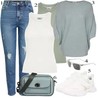 Outfit s Bílá Běžecká bota Lacoste "Jarní Outfit"