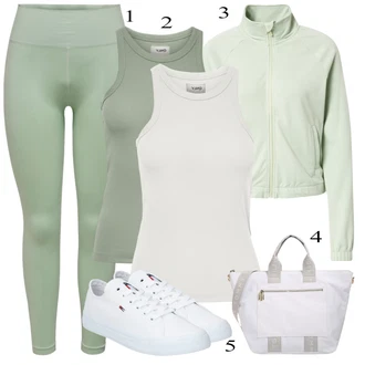 Outfit s Šedá Sportovní Bund Only Play "Jarní Outfit"