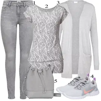 outfit mit Siva Čevlj Superga Nike "Oblačila za pomlad"