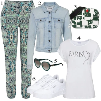 Outfit s Černá Taška Přes Rameno Lacoste "Jarní Outfit"