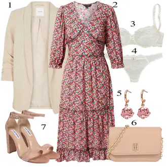 Kombinacije za zabavu sa Crvena/Pink/Ljubičasta/Smeđa Haljina Veći Broj Dorothy Perkins "Zimski outfit"