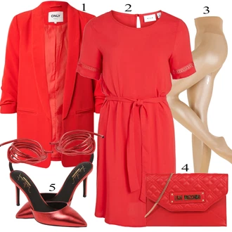 outfit mit Rdeča Obleka Vila "Oblačila za pomlad"